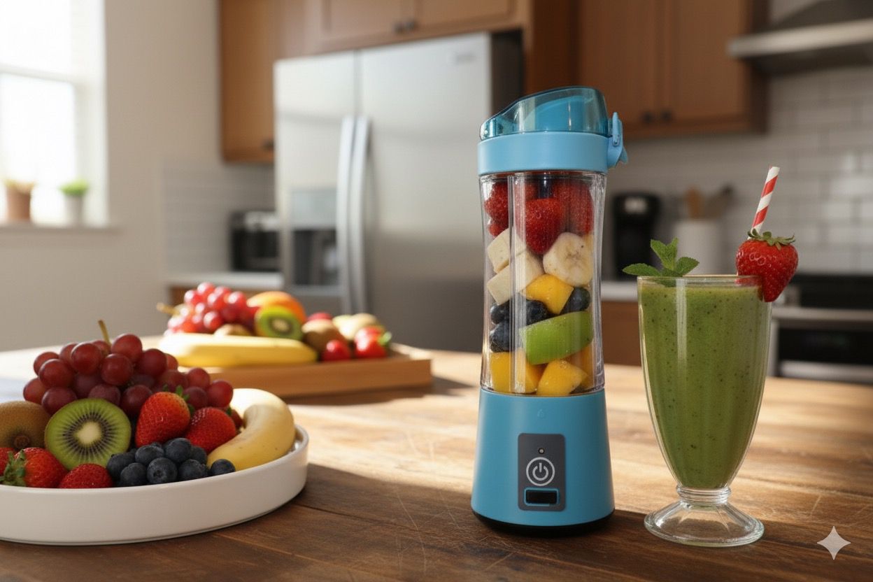Portable USB Rechargeable Blender Bottle – Mini Smoothie Maker