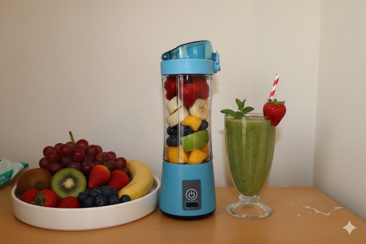 Portable USB Rechargeable Blender Bottle – Mini Smoothie Maker