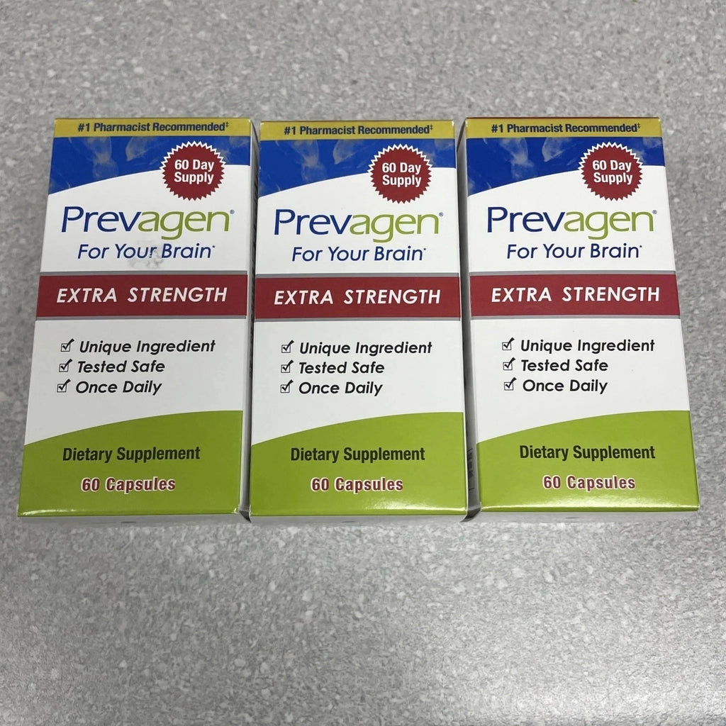 Prevagen Extra Strength Brain Supplement – 60 Capsules (60 Day Supply) Memory Support pack of 3