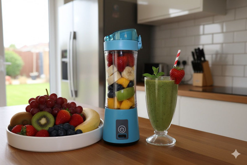 Portable USB Rechargeable Blender Bottle – Mini Smoothie Maker
