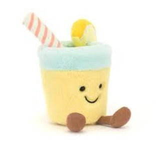 Cute Smiling Lemonade Cup Plush Toy – Soft Stuffed Kawaii Plush Doll