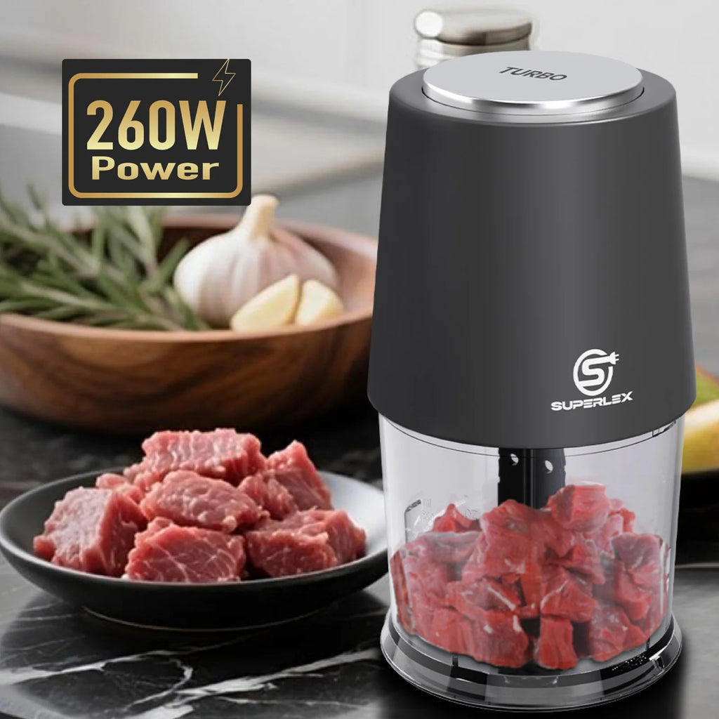 4-in-1 Portable Electric Mini Food Chopper & Processor (500ml)