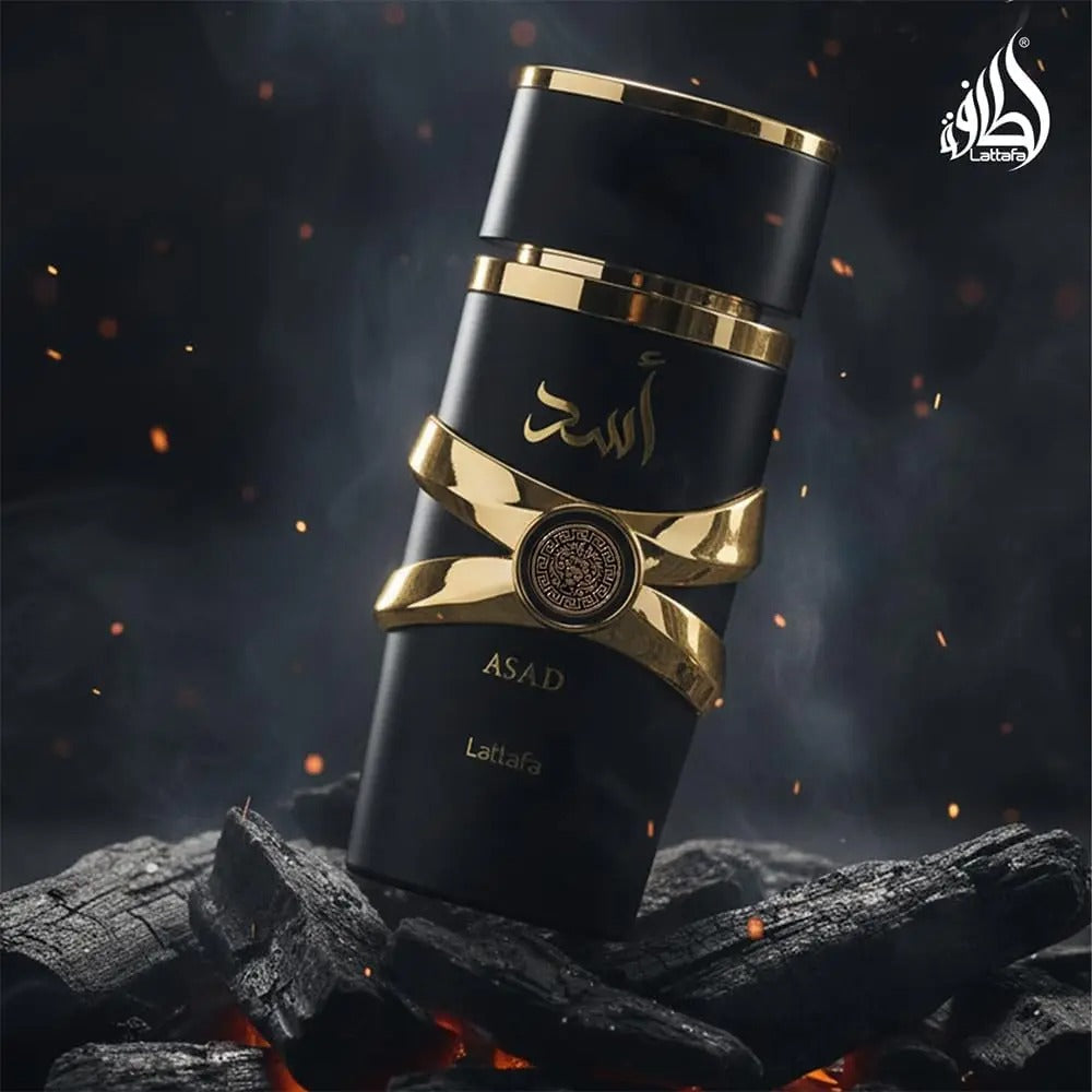 Lattafa - Asad Eau De Parfum for Men (100ml) | Long Lasting Spicy & Woody Fragrance