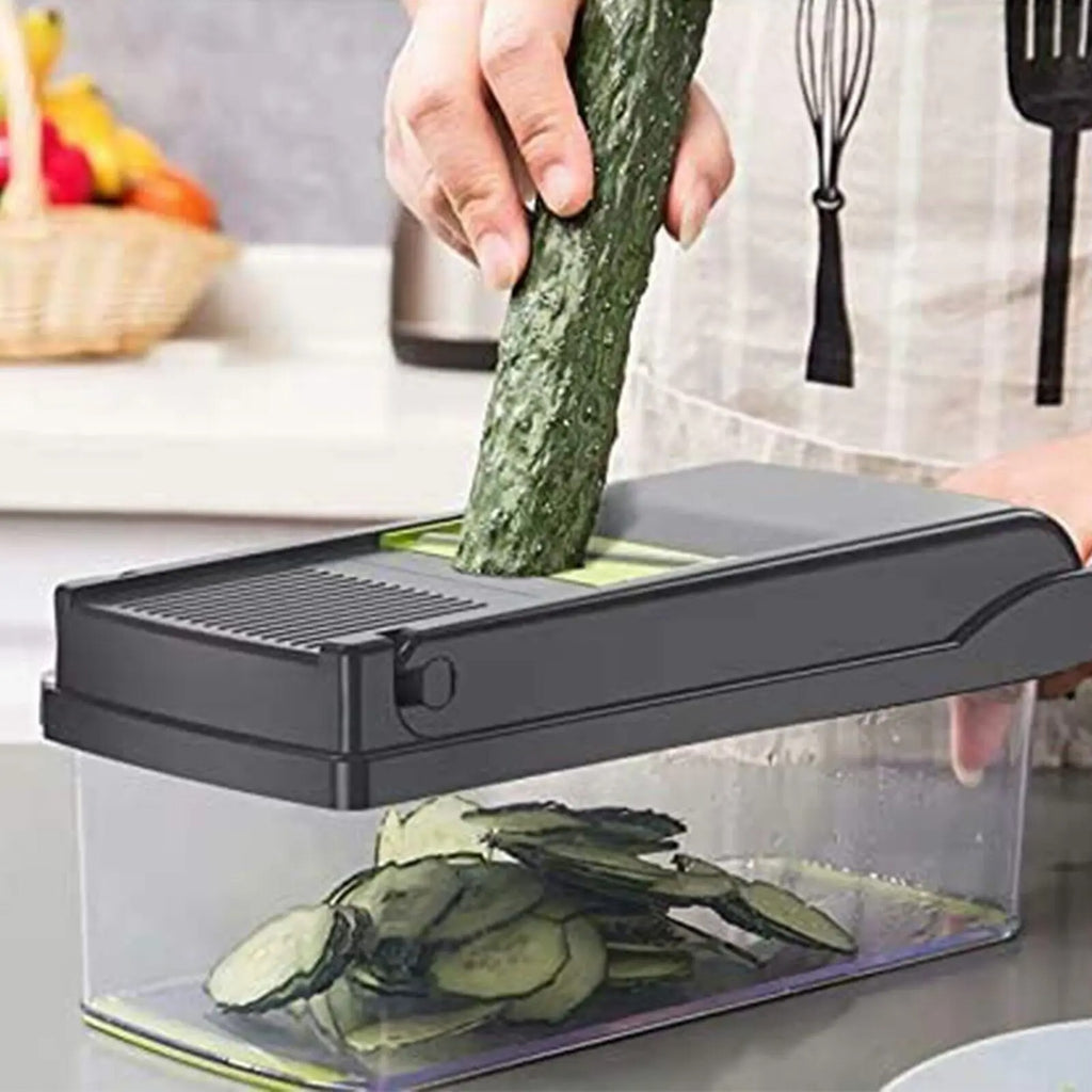 16-in-1 Multifunctional Vegetable Chopper & Mandoline Slicer