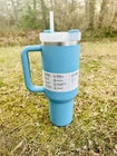 Stanley The FlowState Quencher H2.0 Tumbler 40 oz Sky Blue Insulated Stainless Steel Travel Mug with Handle & Straw