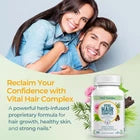 Vital Nutritive Vital Hair Complex | Hair Growth, Skin & Nails Supplement | 60 Veg Capsules | 30-Day Supply