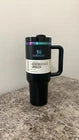 Stanley The Quencher H2.0 FlowState 40 oz Black Insulated Stainless Steel Tumbler with Handle & Straw