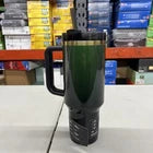 Stanley Quencher H2.0 FlowState 40 oz Insulated Tumbler – Forest Green Stainless Steel Travel Mug with Handle & Straw