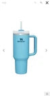 Stanley The FlowState Quencher H2.0 Tumbler 40 oz Sky Blue Insulated Stainless Steel Travel Mug with Handle & Straw
