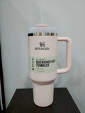 Stanley Quencher H2.0 FlowState Tumbler 40oz – Insulated Stainless Steel Travel Mug with Handle & Straw (Pink)