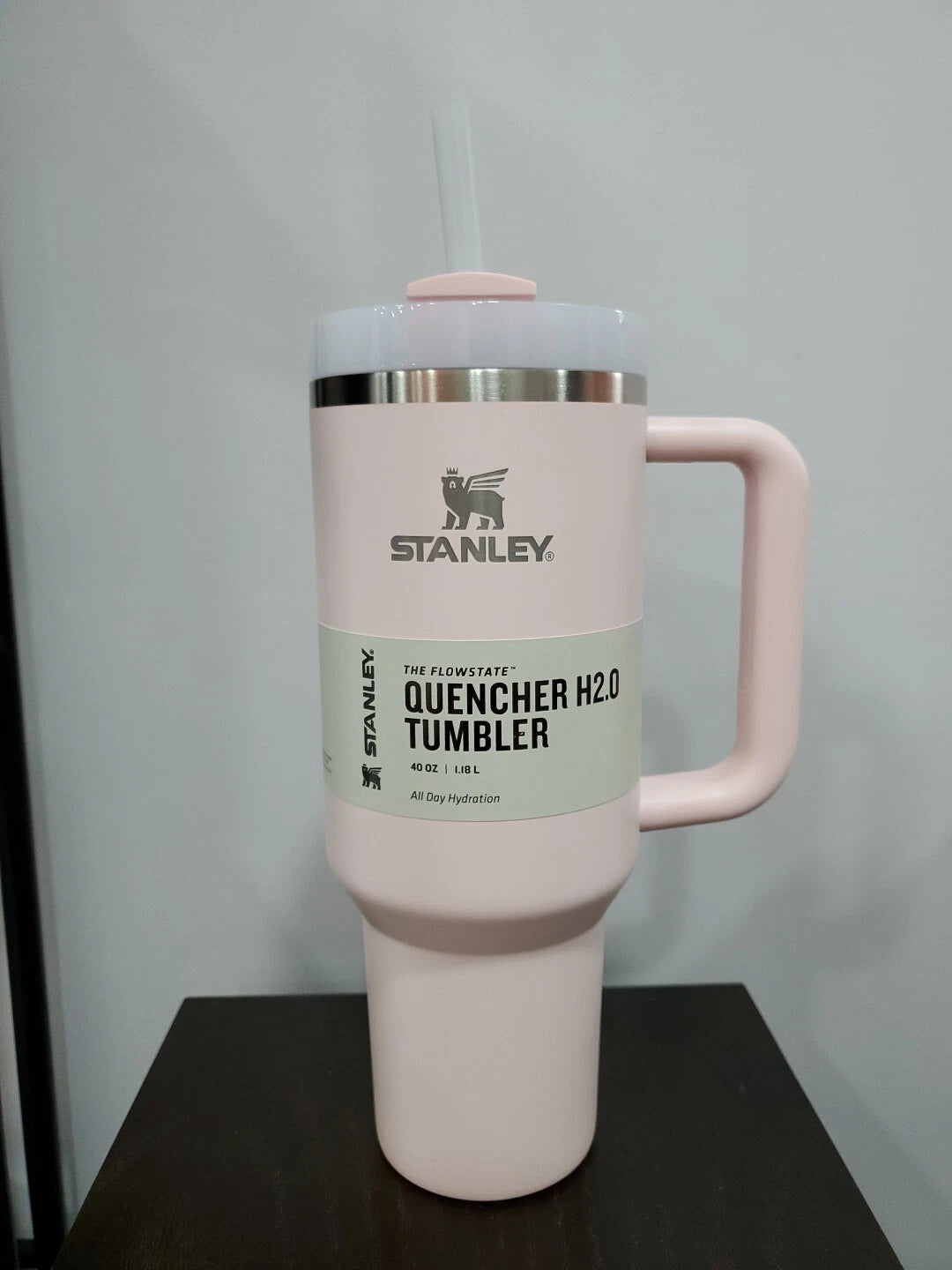 Stanley Quencher H2.0 FlowState Tumbler 40oz – Insulated Stainless Steel Travel Mug with Handle & Straw (Pink)