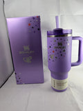 Stanley The FlowState Quencher H2.0 Tumbler 40 oz | Purple Butterfly & Stars Insulated Travel Mug with Handle & Straw