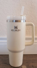 Stanley Adventure Quencher Travel Tumbler with Handle & Straw – White – Double Wall Vacuum Insulated Stainless Steel Cup