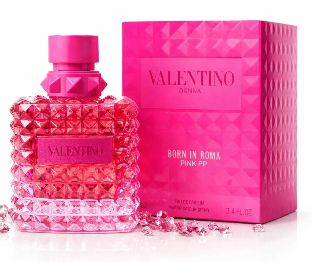 Valentino Donna Born In Roma Pink PP Eau de Parfum Spray for Women – 3.4 oz (100ml)