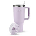 HausHoF 40oz Insulated Tumbler with Handle & Straw – Stainless Steel Travel Mug