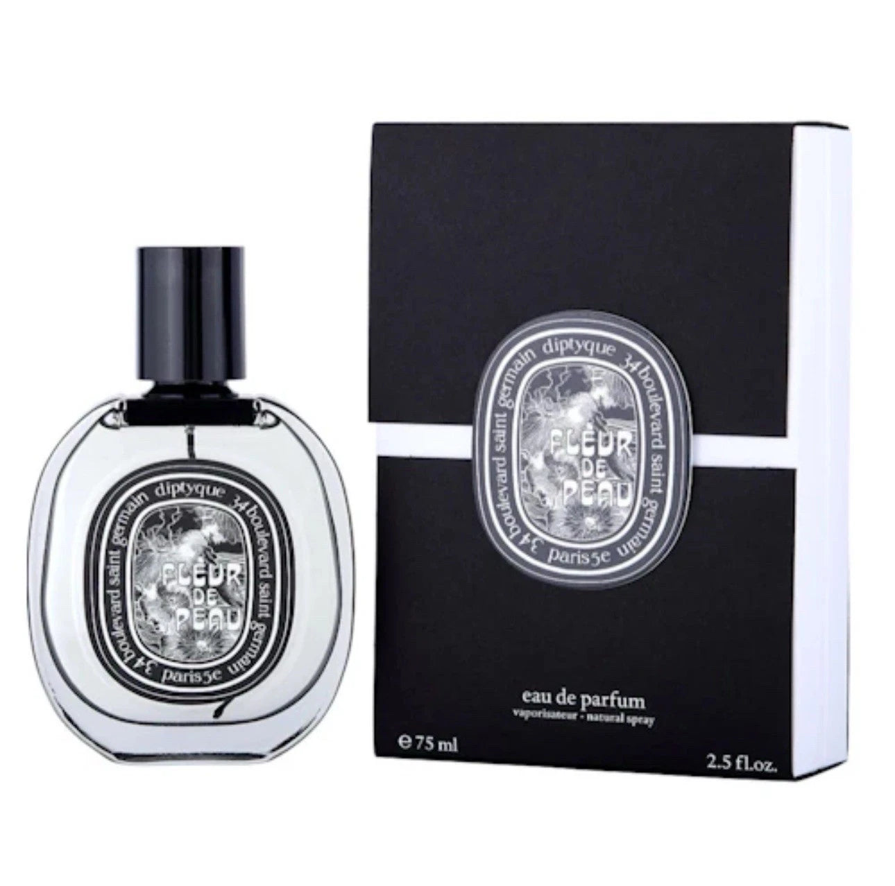 Diptyque Fleur de Peau Eau de Parfum Spray 75ml (2.5 fl oz) Luxury Unisex Fragrance