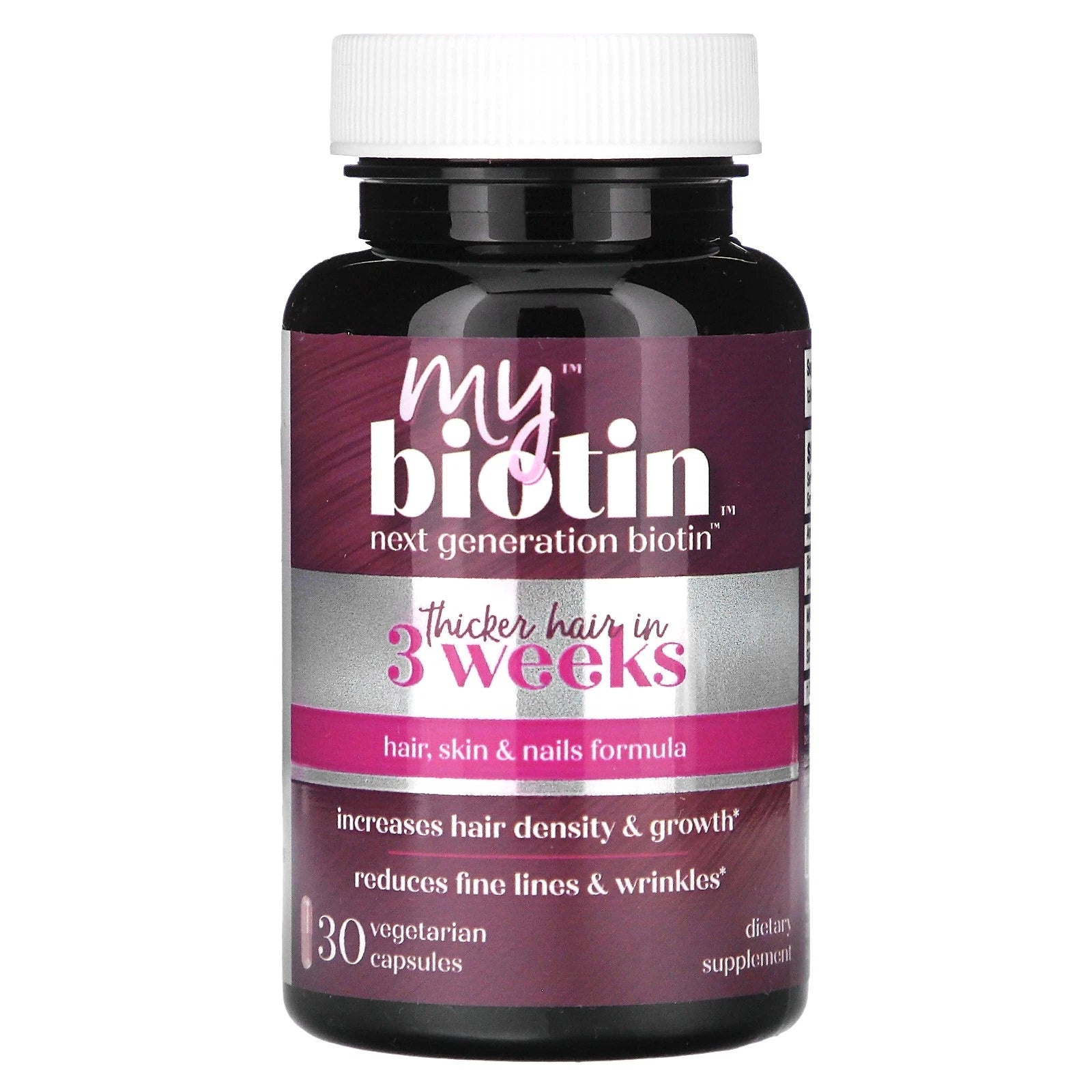 MyBiotin Next Generation Biotin – Hair, Skin & Nails Supplement (30 Vegetarian Capsules)