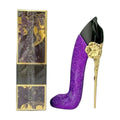 Luxury Purple High Heel Perfume Bottle – Glitter Stiletto Decorative Fragrance Spray