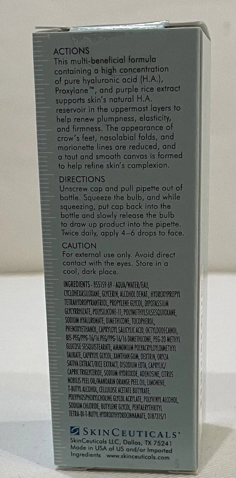 SkinCeuticals H.A. Intensifier Hyaluronic Acid Serum 30ml / 1 fl oz Hydrating Anti-Aging