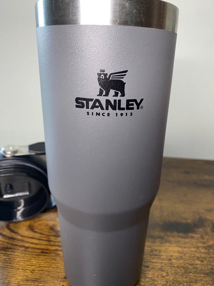 Stanley Insulated Travel Tumbler with Handle – Stainless Steel Vacuum Cup