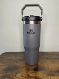 Stanley Insulated Travel Tumbler with Handle – Stainless Steel Vacuum Cup
