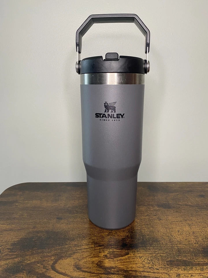 Stanley Insulated Travel Tumbler with Handle – Stainless Steel Vacuum Cup